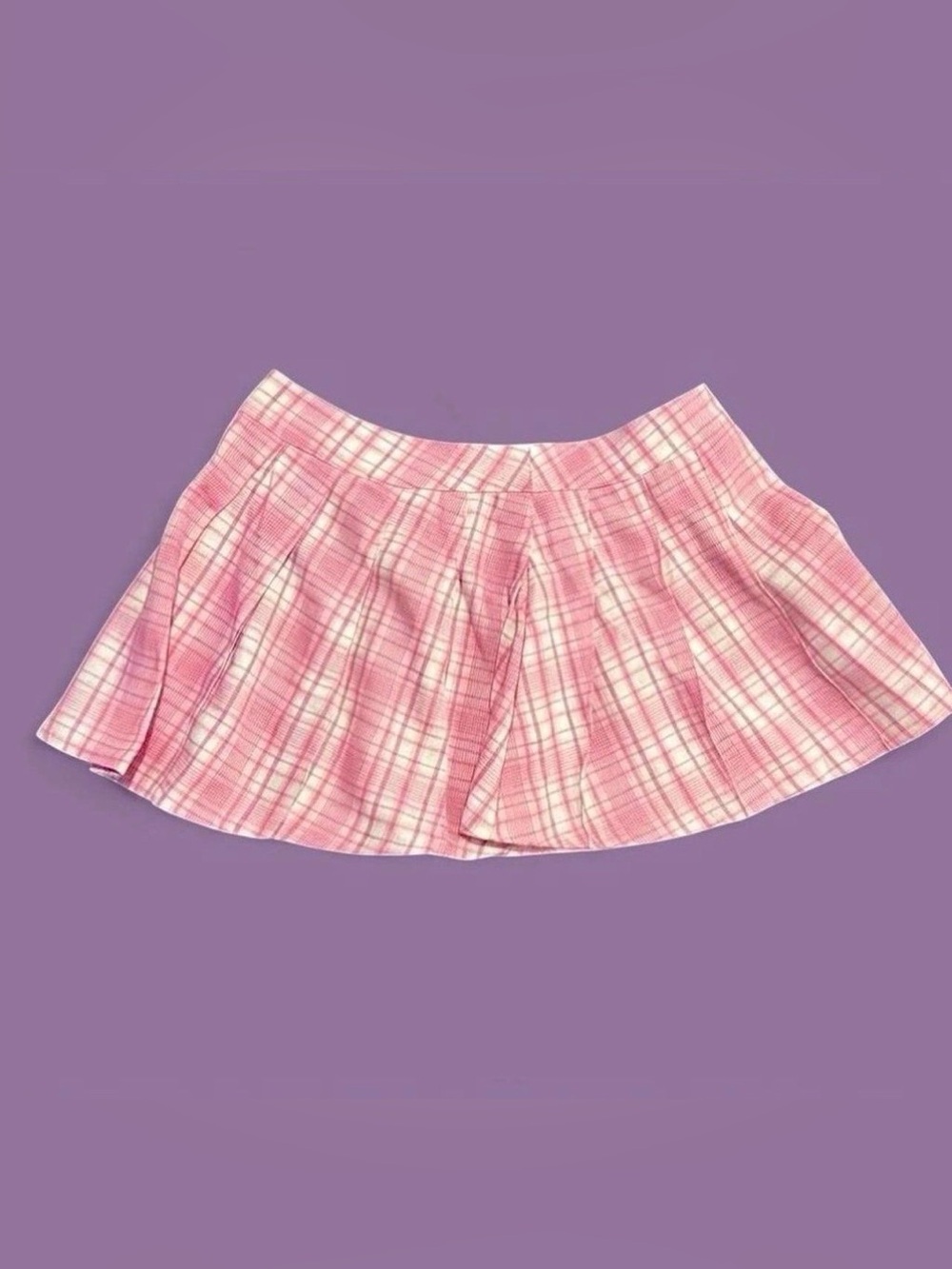 Dolls Kill x Trickz n Treatz Pink Plaid skirt